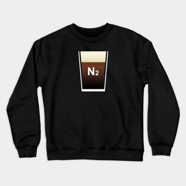 Simple Nitro Cold Brew Icon Crewneck Sweatshirt by CCDesign